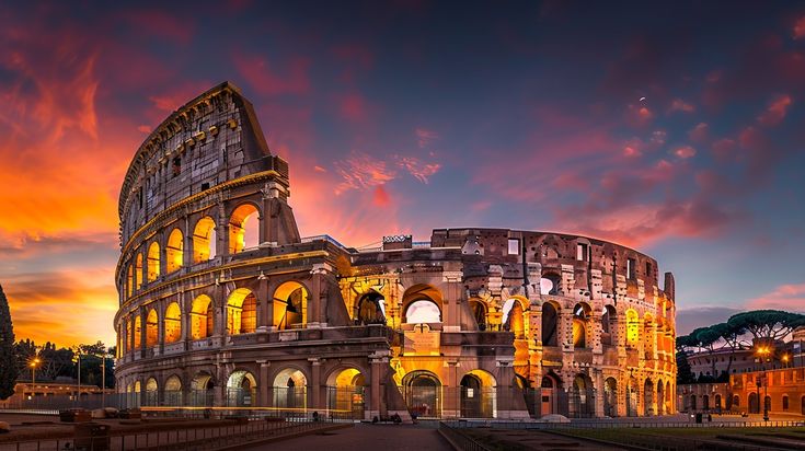 The Colosseum in Rome, Italy